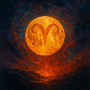 Vollmond im Widder am 7. Oktober 2025